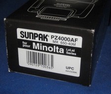 Sunpak Power Zoom 4000AF Model PZ4000AF Flash for Minolta i,xi, si Camera picture