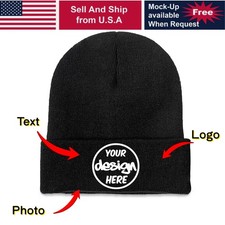 Personalized Nurse Beanie Custom Photo Logo Text Present picture