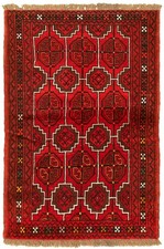 Vintage Traditional Hand-Knotted Area Rug 3'7