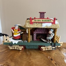 VTG New Bright Holiday Express Animated Train Car YE OL’E BAKERY 386 Not Tested  picture