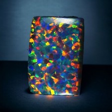 Natural 18+ Ct Baguette Cut Rainbow Color Fire Opal Loose Gemstone Certified picture