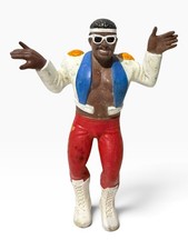 LJN 1987 Wrestling Action Figure Red Pants White Boots Blue Vest Vintage picture