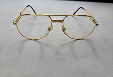 VINTAGE HILTON LONDON EYEWEAR EXCLUSIVE 021 C1 24KT GOLD OPTICAL 54-16-135 ITALY picture