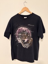 Vintage Wolf Albuquerque t-shirt In Black made in USA 100% cotton From 1994 picture