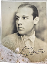 RUDOLPH VALENTINO LOVER RARE VERY OLD SIGNED AUTOGRAPHED VINTAGE PHOTO 6.5x8.5 picture