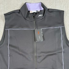 NEW KJUS Mens Large 52 Gray Damian Full Zip UPF 50+ Performance Golf Vest picture