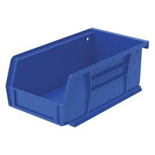 AKRO-MILS 30220BLUE Hang and Stack Bin,Blue,Plastic,3 in PK 9 picture