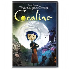 Coraline (2009, Artwork May Vary) DVD - Laika Stop Motion, Tim Burton ClassicNew picture