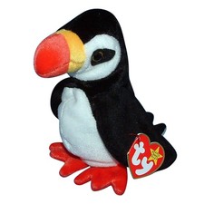 Ty Beanie Baby Puffer - MWMT (Bird Puffin 1997) picture