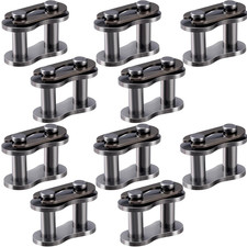 10Pcs #35 Chain Master Link Roller, Steel Alloy Heavy Duty Connector for Bike Bi picture
