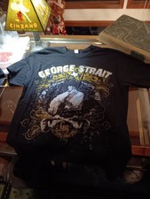 clothing men George Straight concert tee shirt Size M picture