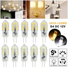 5-60Pcs G4 Bi-pin 12 LED Lamp Light Bulb DC 12V 20W 2835 SMD 6000K White/ Warm picture