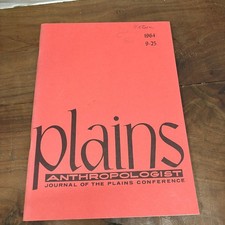 Plains Anthropologist Journal Vol 9 No 25 1964 Archaeology Native American picture