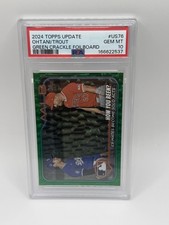 2024 Topps Update Series - Mike Trout, Shohei Ohtani #US76 Green Crackle /499 picture