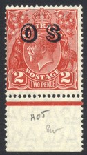 Australia 1932-3 2d Official O125 u/m Cat £27 picture