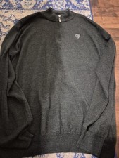 Peter Millar Baltimore Country Club Wool 1/4 Zip Sweater Large Golf Top 100 picture