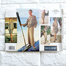 Vtg NEW Vogue SPORT 1123 Pattern Sz 20 22 24 Jacket Dress Top Skirt Pants UC FF picture
