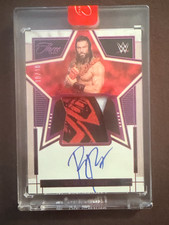 Roman Reigns 10/10 FOTL Pink Auto 2024 Panini Three Count WWE Superstar Swatch picture