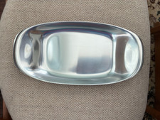Vintage WMF Singapore Stainless Steel Oval Dish 12.5
