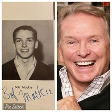 BOB MACKIE High School Yearbook SIGNED Senior Year picture