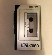 Sony Walkman WM-1 Portable Cassette Player, Headphone Jack/DC In, Silver/Black picture
