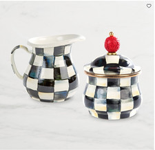 Mackenzie-Childs Courtly Check Creamer & Sugar Bowl Set picture