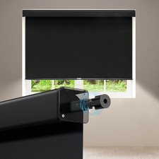 Cordless Blackout Roller Shades Insulated UV Protection Window Treatments picture