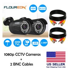 2/4 PACK CCTV Security Cameras 1080P Outdoor/Indoor With/Without BNC Cables picture