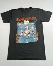 Vintage Rare 1988 Iron Maiden Shirt Mens Black Seventh Son Band Tee 80's Read picture