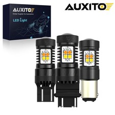 No Hyper Flash 7443 7444NA Switchback LED Turn Signal Parking Lights Bulbs 1157 picture