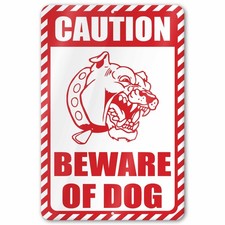 Caution Beware of Dog Sign picture