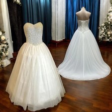 Alfred Angelo A-Line Strapless Sweetheart Gown with a  Corset Back- SIZE 8 picture