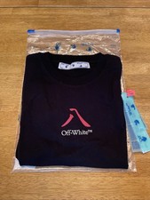 Off-White Chinese New Year S/S Slim Black Red Tee Men’s Med NWT  *$610.00* COA picture