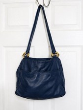 Loewe Lambskin Leather Shldr Bag Vtg Med Blue Stunning Great Vtg Cond SALE 🔥 picture