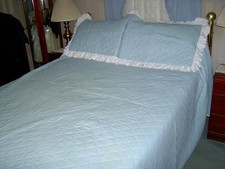 2 Sided Amish Hand Made King Heart Quilt 120 wide x 109 long+King size Shams picture
