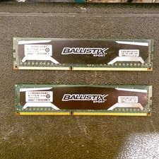 Crucial Ballistix BLS8G3D1609DS1S00.16FER PC3-12800u LOT (2) x 8GB = 16GB RAM picture