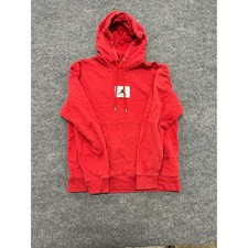 Jordan Hoodie Mens Size M Red Flight Logo Pullover Fleece Long Sleeve Sweatshirt picture