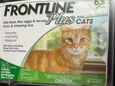 Frontline Plus Flea & Tick Spot Treatment for Cats, over 1.5 lbs, 6 Doses 8404 picture