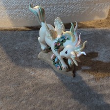 Romance the Dream Collection Rainbow Dreams Unicorn Figurine w/ Wings Fantasy picture