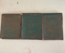 3 Antique Little Leather Library Miniature Library books by Oscar Wilde picture