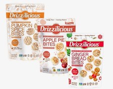 Drizzilicious Mini Rice Cake Bites 2-Pack Pumpkin Spice Apple Pie Gingerbread picture