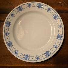 Denver & Rio Grande Western Railroad Blue Adam Syracuse China Dinner Plate 9⅜ picture