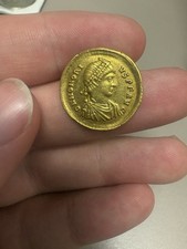 393-423 AD Roman Emperor Honorius Gold Solidus  picture
