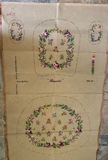 New Unworked Royal Paris Needlepoint Canvas For Chair Back, Cushion and Arms picture