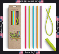 Silicone Drinking Straws for Tumblers 10.5 inch BPA Free 5 Pack picture