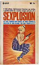 Sexplosion Inge Carnelle 1967 Bee-Line 216 Vintage Sleaze Spy Paperback PBO picture