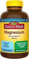 Nature Made Extra Strength Magnesium 400mg - 180 Softgels (EXP APR 2028) picture
