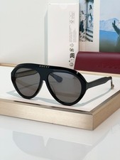 GUCCI GG0479S Geometric Sunglasses Black Frame Gray Lens 61-13-145 picture