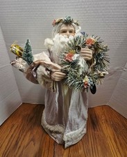 1991 Brinn's Collectible Porcelain Christmas Romance Santa Doll Figure 16