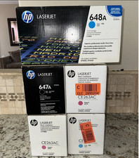 Lot Of 5 New HP CE260A CE261A CE263AC Multi-Color Print Cartridge See Detail picture